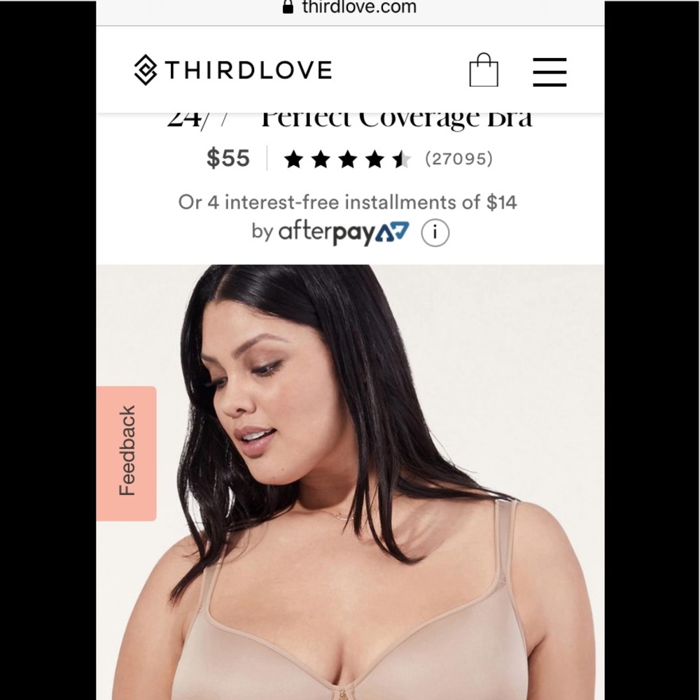 Third Love Full coverage bra UEC! 42D taupe